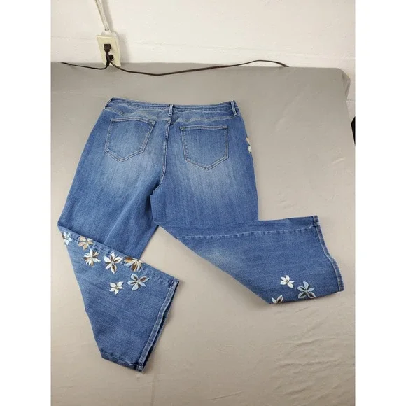 Driftwood Womens Jeans W40 L24 Petite Royce Straight Ankle  Indigo Detached - Picture 5 of 15